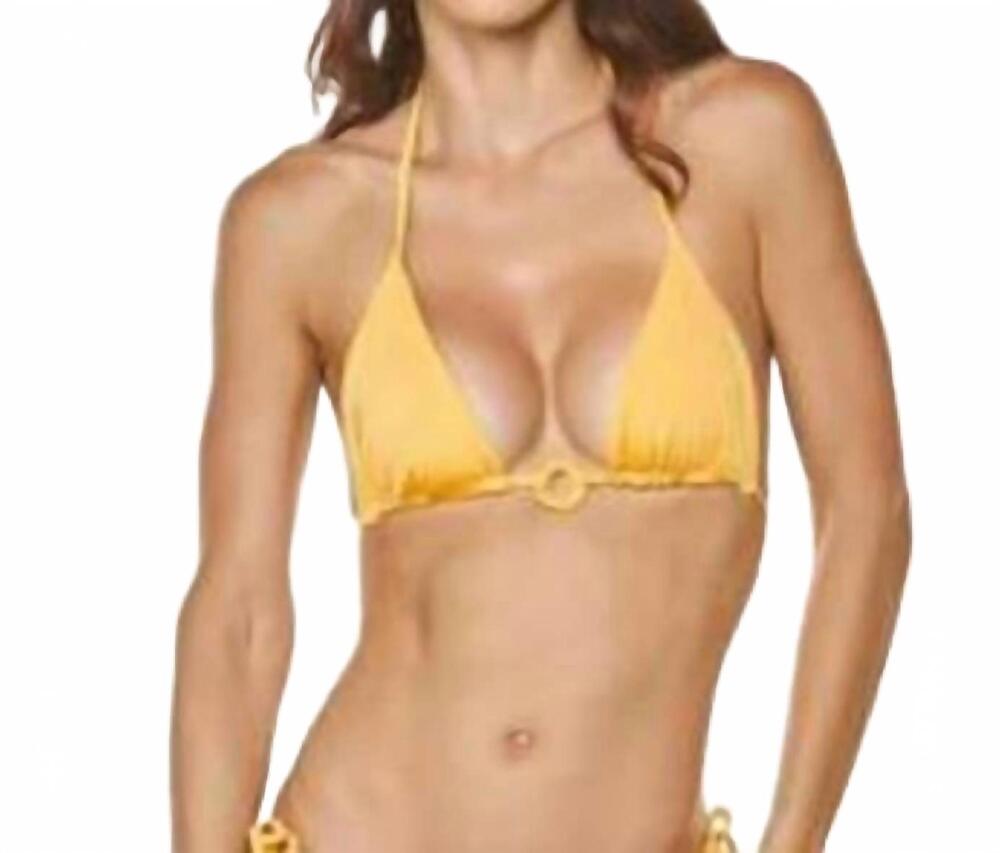 NEW DULZAMARA cancun triangle top in yellow